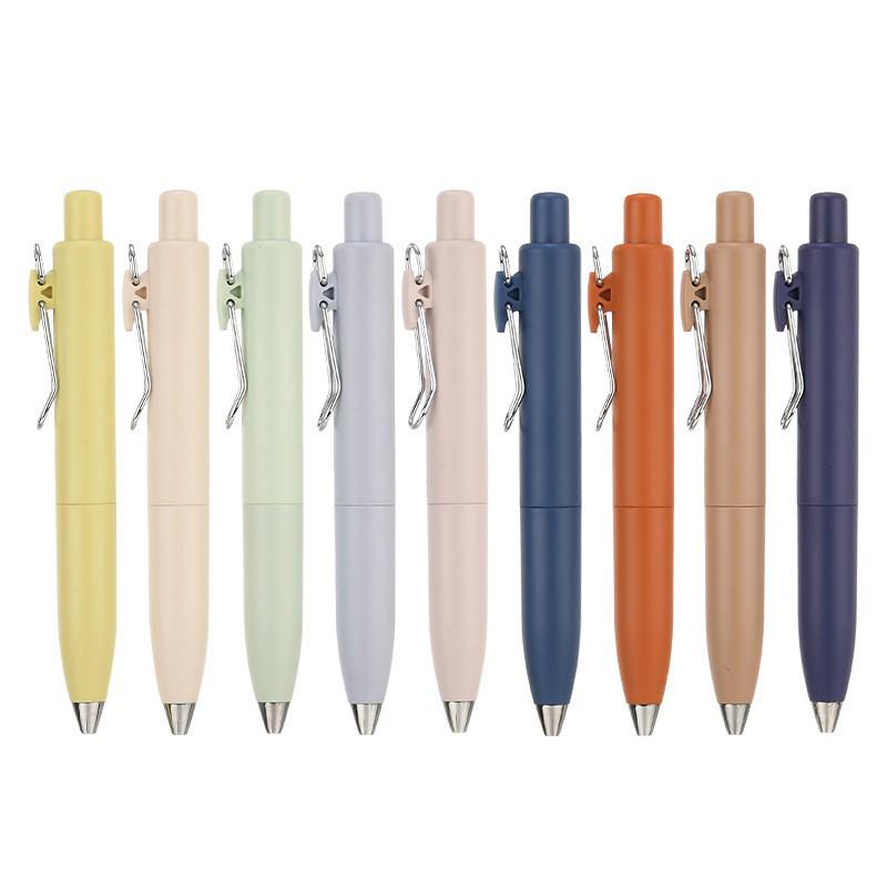 

Morandi Neutral Pen with Custom Acrylic Soft Rubber Patch for Logo Printing 0.5mm