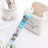 Easter School Season 10pcs 0.5mm Color Ballpoint Pen Creative Ten-color Ballpoint Pen Cute Stationery Rabbit Multi-color Pen Hand Account Pen