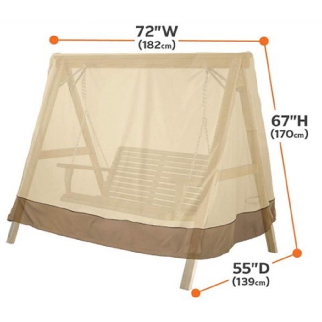 Terrassehuske Stoltrekk A-Ramme UV-bestandig Utendørs Husketrekk Vanntett Støvtett Værvern Terrasse Møbeltrekk for Hagemøbler