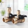1/4" 3/8" 1/2" BSP Außengewinde Schnellkupplung Kugelhahn T-Stück 3 Wege POM / Legierung / Messing Wasserfilter Umkehrosmoseanlage