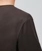 Musinsa Standard Ponte Crew Neck Long Sleeve T-Shirt [Dark Brown]