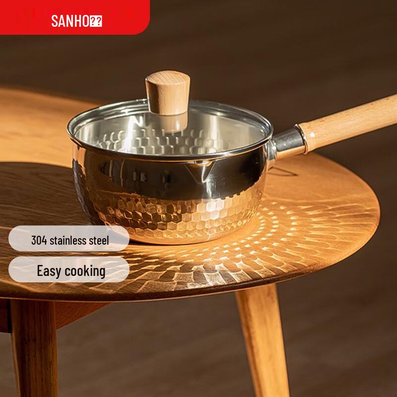 Sanhe Stainless Steel Yukihira Pot with Lid
