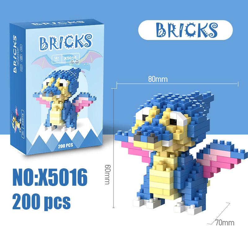 Jurassic Dinosaur Micro-grain Diamond Building Block Assembly Toys Children's Puzzle Handmade Gifts