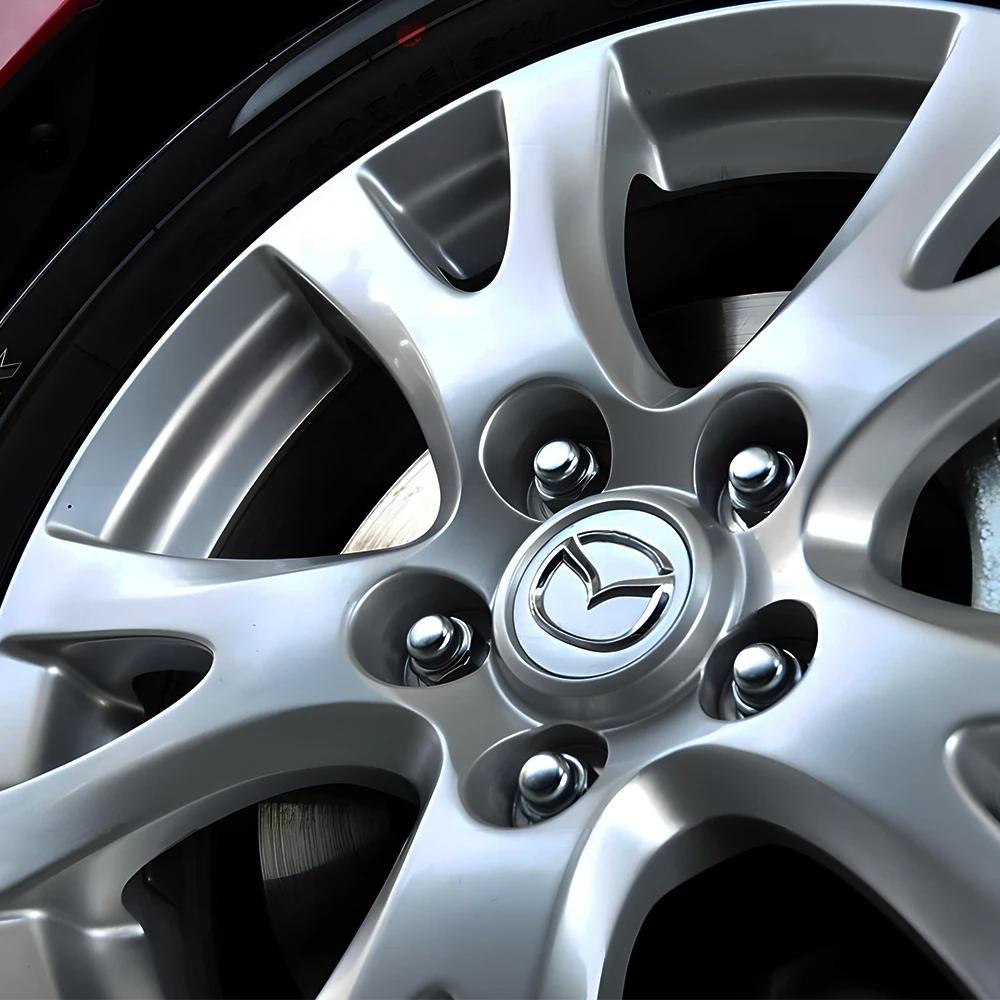 2025 Horký 56mm Originální kryt středového víčka kola ve stylu auta Pro Mazda 6 3 CX5 2 CX7 Demio Atenella MX30 CX30 CX3 CX9 MX5 RX8 Axela