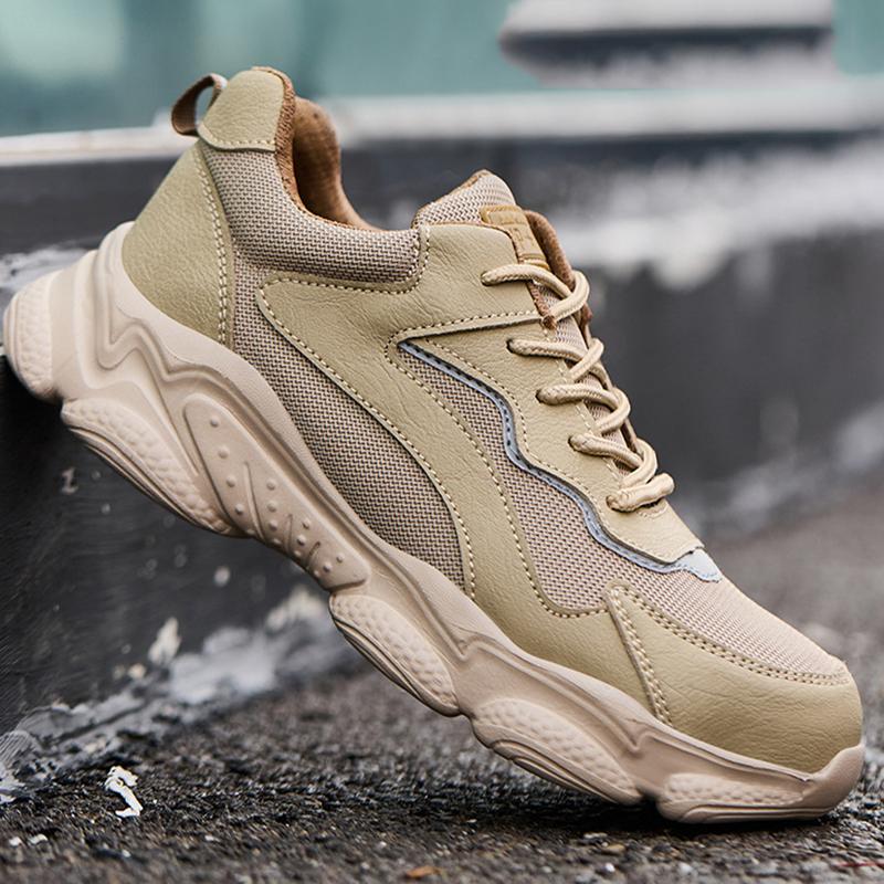 Oulylan New Anti-Smash Anti-Puncture Men Safety Shoes Comfortable Breathable Ultra Light Soft Sole Work Protective Shoes