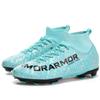 Fußballschuhe 31-48 Unisex Fußballschuhe Hohe Qualität Große Größe Leder Hochelastische Sockenöffnung Kunstrasen Stollen Fußball Trainingsschuhe