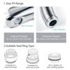 720 Rotatable Tap Aerator Splash-proof Faucet Sprayer Head Splash Tap Head Wash Basin Tap Extender Adapter