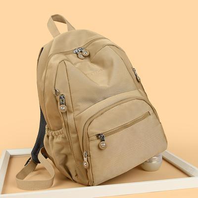 Damen Leichter Wasserdichter Rucksack Nylon Rucksack mit großem Fassungsvermögen Pendler Studentenrucksack Schultasche