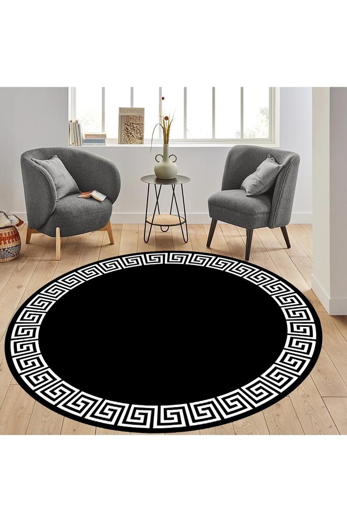 Rovigo Home Washable Round Printed Carpet RHM7302-HS417