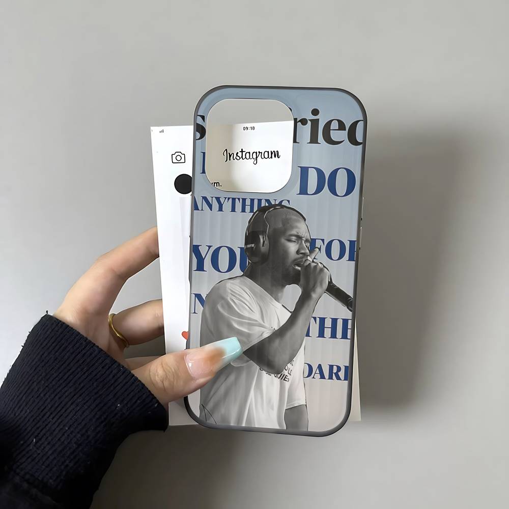Frank Blonde Oceans For Phone 17 16 15 14 13 12 11 Pro Max Plus Pro Air Phone Case Corrugated Stripe Back Cover