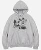 Broken Bear Oversized Hoodie Gray