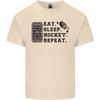 Eat Sleep Hockey Repeat Street Ice Funny Mens Light Cotton T-Shirt Unisex T-Shirt