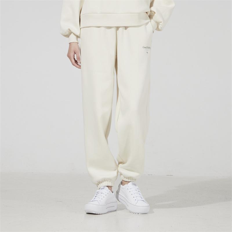 Puma Sportliche lässige lange Hose mit Bündchen Damenunterteile Off-White 534399-73