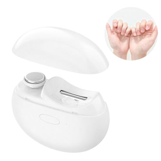 Elektryczny Obcinacz do Paznokci Dzieci Dorośli Seniorzy Automatyczny Trymer do Paznokci USB Rechargeable Dziecko Manicure Pilnik Szlifujący Obcinacz do Paznokci Rąk Polerka