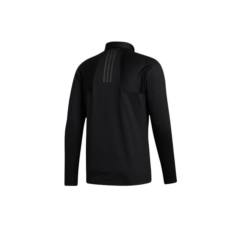 Adidas Golf Fleece Long Sleeve Polo Shirt Men Tops Black FS6850