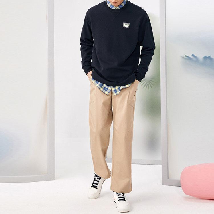 Anta Tricou Casual Sport cu Gât Rotund Pulover Unisex Topuri Negru 952218701-5