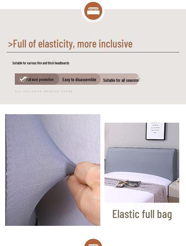 Universal Thickened Velvet Headboard Cover - Soft, Dustproof, and Anti-Collision Protective Backrest Cover