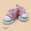 Replaceable Labubu Doll Shoes: 17cm Canvas High-Top Sneakers for Blind Box Dolls