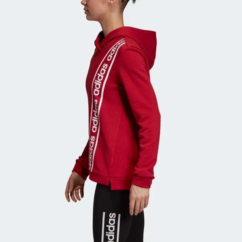 Adidas Celebrate The 90s Minimalist Letter Hoodie Long Sleeve Sweatshirt Women sweatshirt Burgundy EH6463