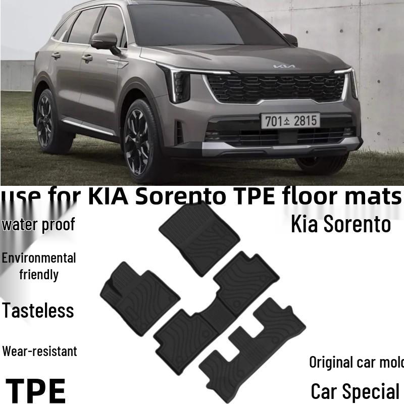 Eco-friendly Waterproof TPE Custom-fit Car Floor Mats for 2020-2023 Kia Sorento