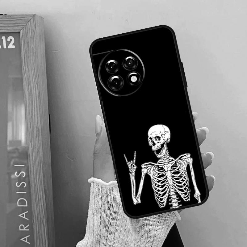 Rock and Roll Skull Case For OnePlus Nord 5 CE 2 3 4 Lite N20 N30 OnePlus 15 R 13R 12R 10R 13T 10T 11 12 13 Cover