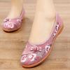 women fashion sweet light weight spring & summer anti skid dance loafers lady retro comfort office work shoes ab501