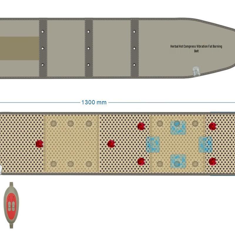

Магнитный тепловой и вибрационный пояс-массажер для поясницы