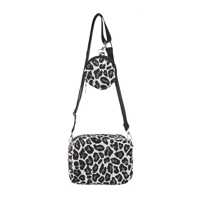 Popular Niche Bag Women Retro Design Crossbody Bag Women High-end Leopard Print Single Shoulder Small Square Bag Women