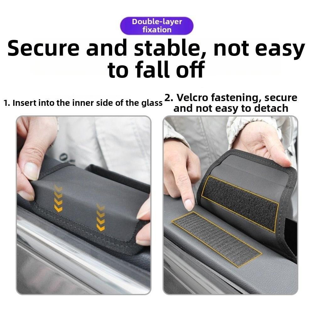 2 Pockets Vehicle Side Door Organizer Universal Car Armrest Cup Holder Car Phone Holder Sundries