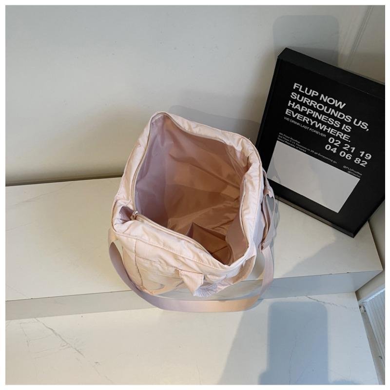 Tote Bag Women Large Capacity 2-Way Multi-Pocket Handheld Casual Minimalist Shoulder Crossbody Bag College Student Class Bag