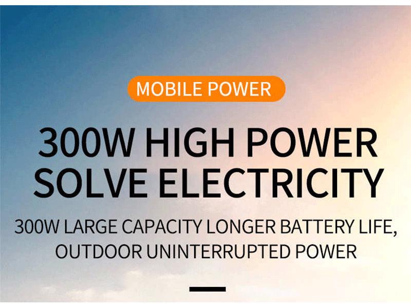 Portable 220V 300W Large Capacity Lithium Battery for Outdoor and Home Emergencies