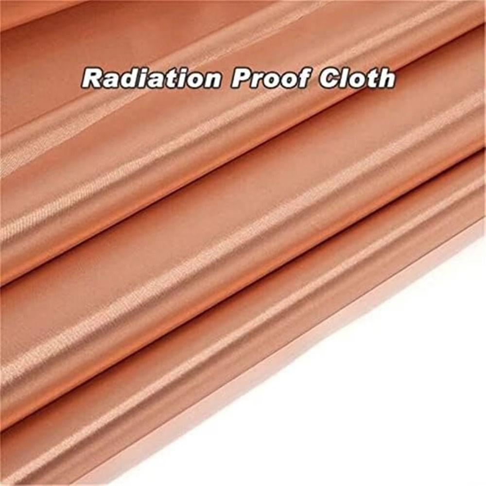 Gold RFID Shielding Block Copper Polyester Conductive Copper Fabric New Anti-Radiation Cloth
