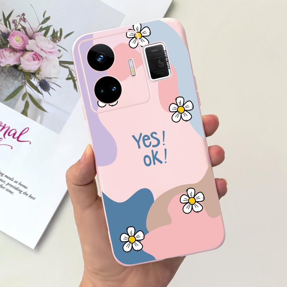 For Realme GT Neo 5 Case RMX3706 Stylish Art Painted Back Cover Soft TPU Phone Case For Realme GT Neo5 240W Fundas 6.74'' Bumper