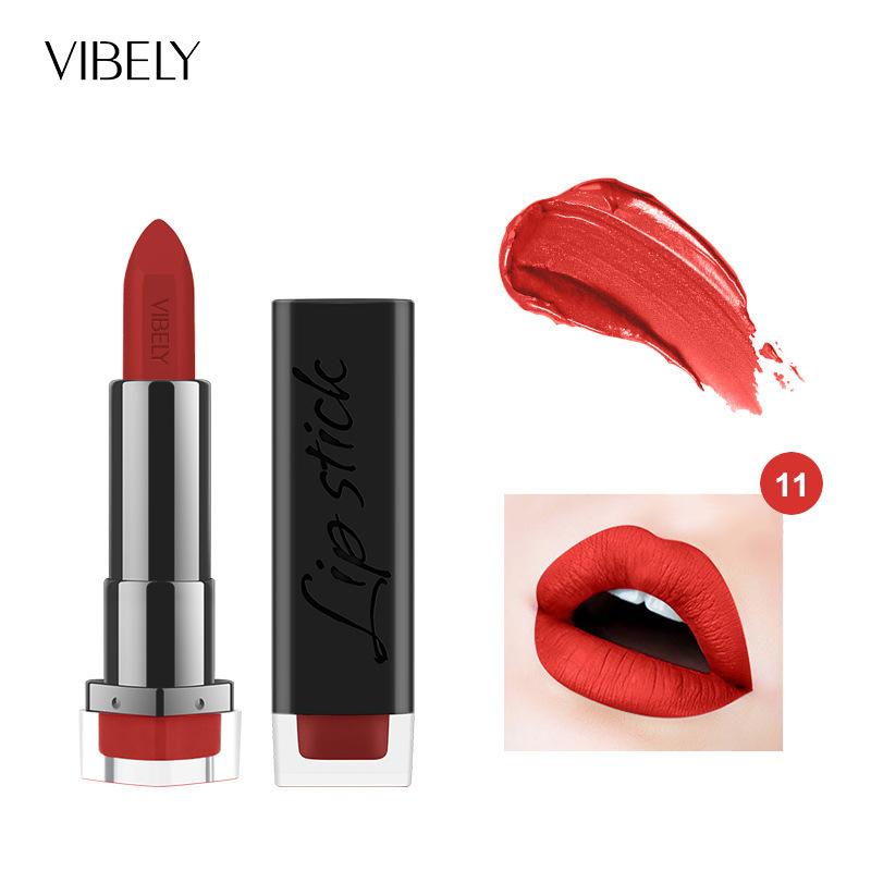 VIBELY Mattlippenstift Langanhaltend Wasserfest Transferfest Feuchtigkeitsspendend Nährender Lippenstift 29 Farbtöne