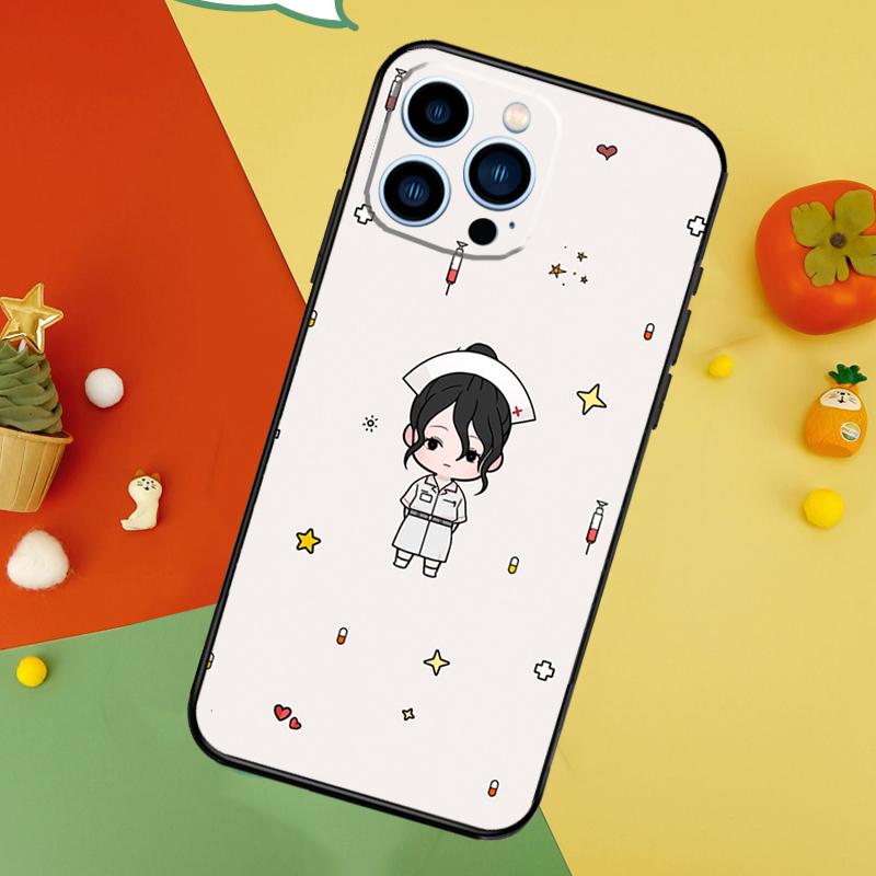 Cartoon Doctor Nurse Phone Case For iPhone 17 Pro Max16 15 14 13 11 12 Pro Max Plus 12 13 Mini 16e 17 Air Cover