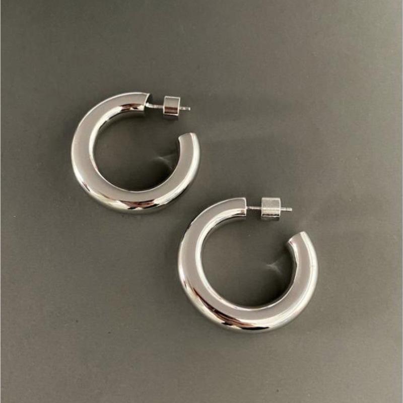 

Серьги в форме буквы C от Fashion Temperament, серьги-гвоздики, смелые женские простые трендовые серьги