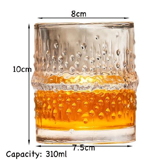 Bicchieri da Whiskey, Bicchieri da Scotch, Bicchieri Old Fashioned per Whiskey/Regalo Perfetto per gli Amanti dello Scotch/Bicchieri di Stile per Bourbon/Rum