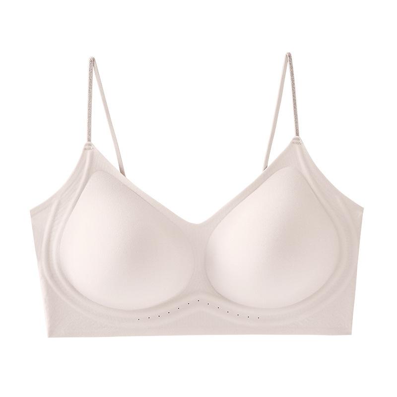 Nahtlose Dessous Damen Sammel-BH Unsichtbarer BH Westenstil Dünne Schulterträger Schöner Rücken BH Push-up-BH
