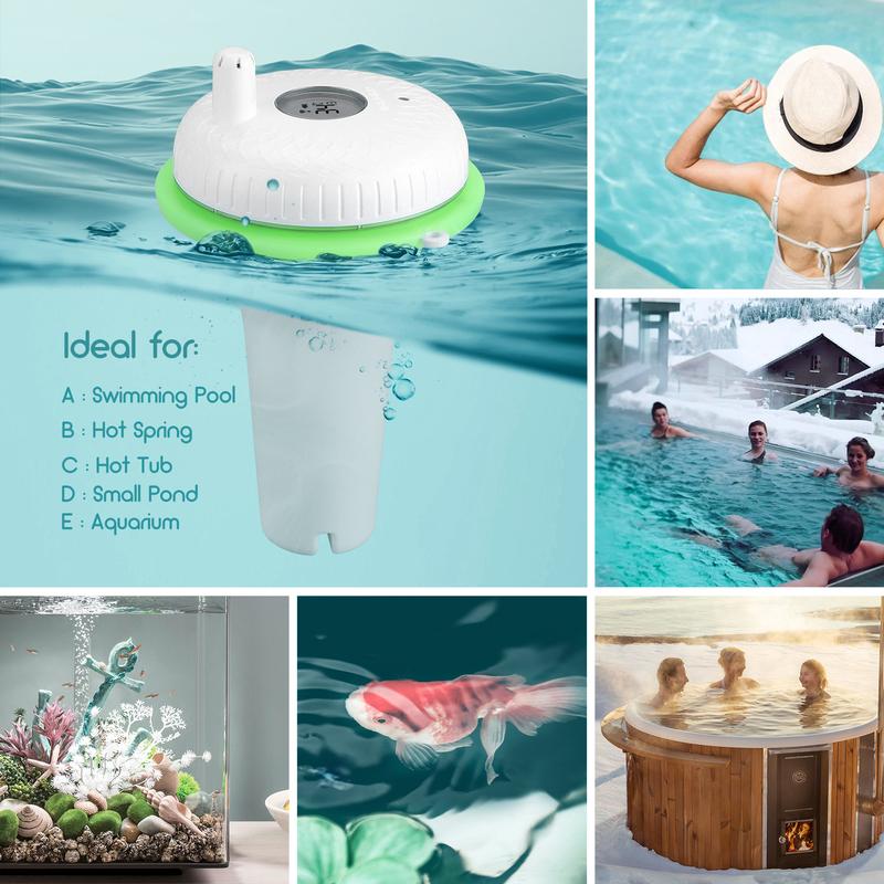 INKBIRD Termometro Wireless per Piscina di Seconda Generazione con Gateway Wifi IBS-M2 Combo Termometro Digitale Galleggiante Impermeabile per Vasca da Bagno e Laghetto