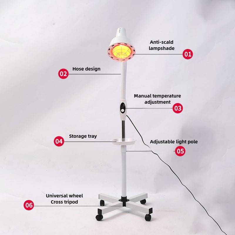 Beauty Salon Specific Heating Baking Lamp Household Floor Standing Physiotherapy Light Far Infrared Electric Heating Lamp