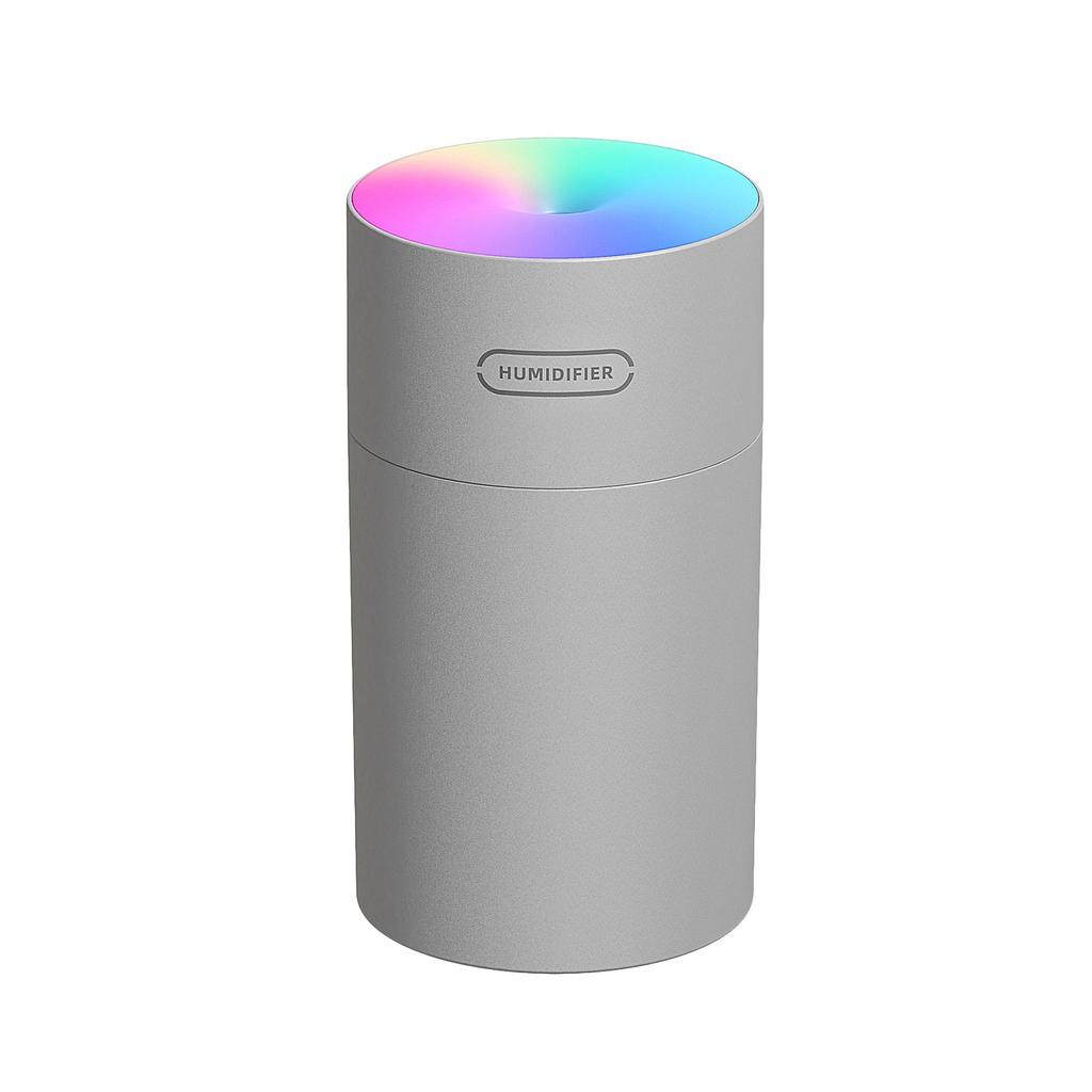 270ml Portable Cylindrical Creative Silent  Humidifier With Colorful Lights