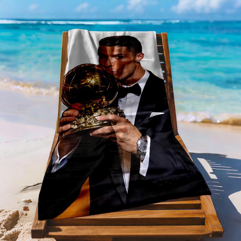 Cristiano Ronaldo Beach Towel High Absorbency Quickdry Comfortable Lightweight
