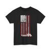 Ice Hockey T Shirt, American Flag Hockey Players Winter Sports Fans Shirt