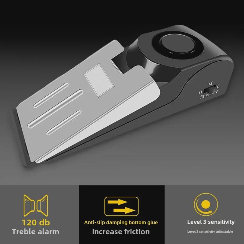 Smart Push-Type Door Blocker and Alarm for Home, Shop, Travel, and Security