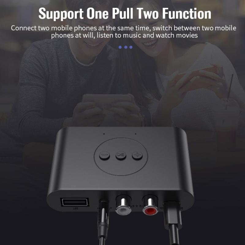 Bluetooth-kompatibler 5.3 Musikempfänger Mit USB-Wiedergabe Und Doppeltem Stereoausgang Für Auto- und Heim-Stereoanlagen