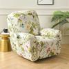Printed Elastic Recliner Sofa Cover Soft Stretch Single Sofa Covers for Living Room Pets Kid Split Functional Lounger Chair Case