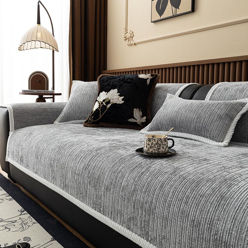 

Chenille Sofa Cover for Living Room Decor Modern Sofa Cushion All Season Mat Couch Protector Cover Soft Thicken Chair Sofa Towel 70x70