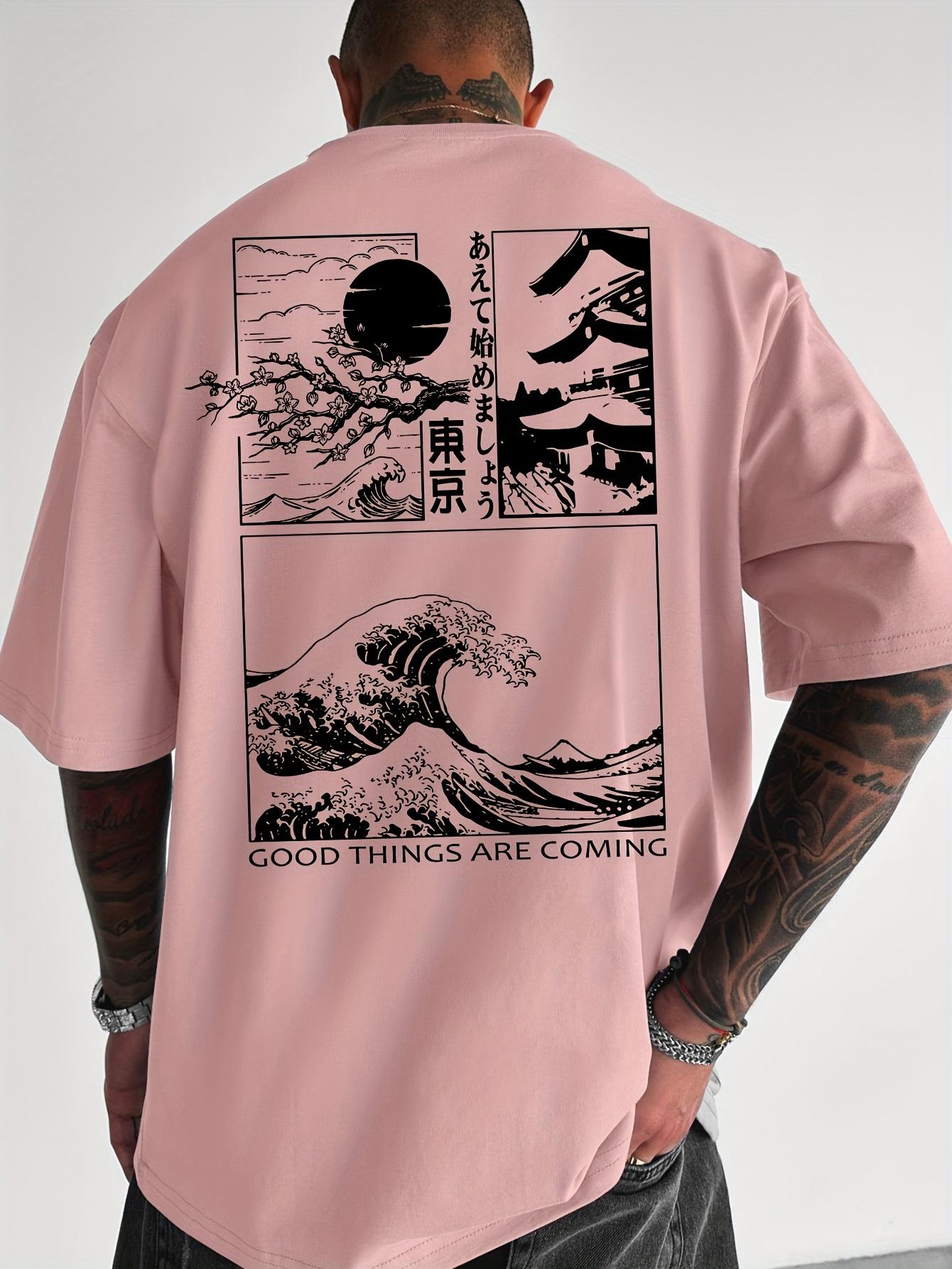 

Мужская футболка с принтом на заказ, свободная и удобная, из чистого хлопка, с круглым вырезом, коротким рукавом, модный тренд, мужская одежда S