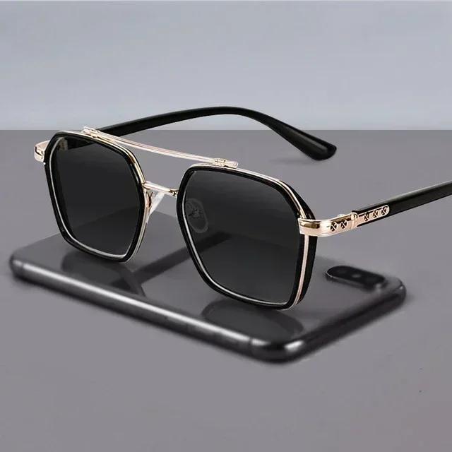 

Retro Steampunk Sunglasses Men Polarized Brand Designer Driver Safety Goggle Outdoor Eyewear Man Shades UV Protection Oculos black