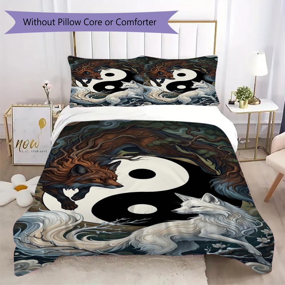 Instance Pattern Bedding uilt Set uilt Cover Pillowcase Home Decoration Birthday Gift (1 * duvet cover + 2 * pillowcase without core)104